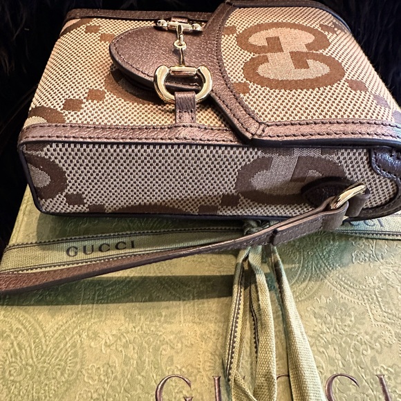 Gucci Horsebit 1955 Jumbo GG mini bag in Perfect Condition - Picture 5 of 9